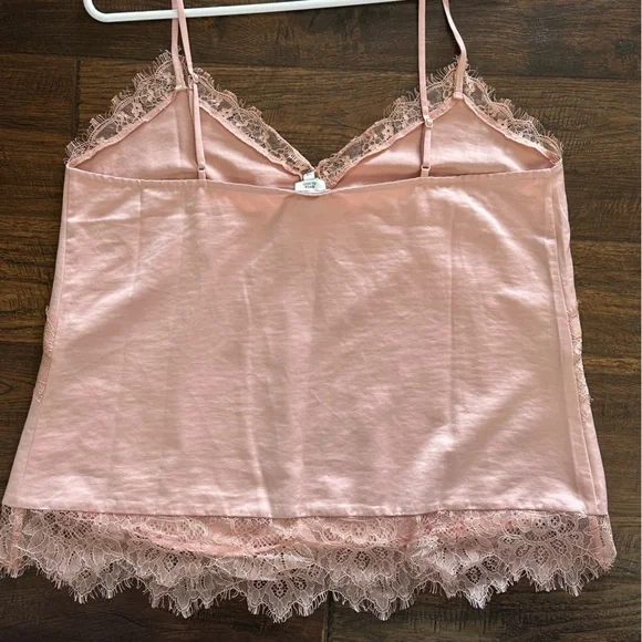 River Island Lace Detail Cami in Mauve to Cream NWT UK SZ 14 converts to US 8 ?? - Picture 7 of 14